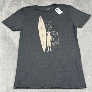 NEW Outerknown M Organic Cotton Blend Men's Blue Graphic Tee